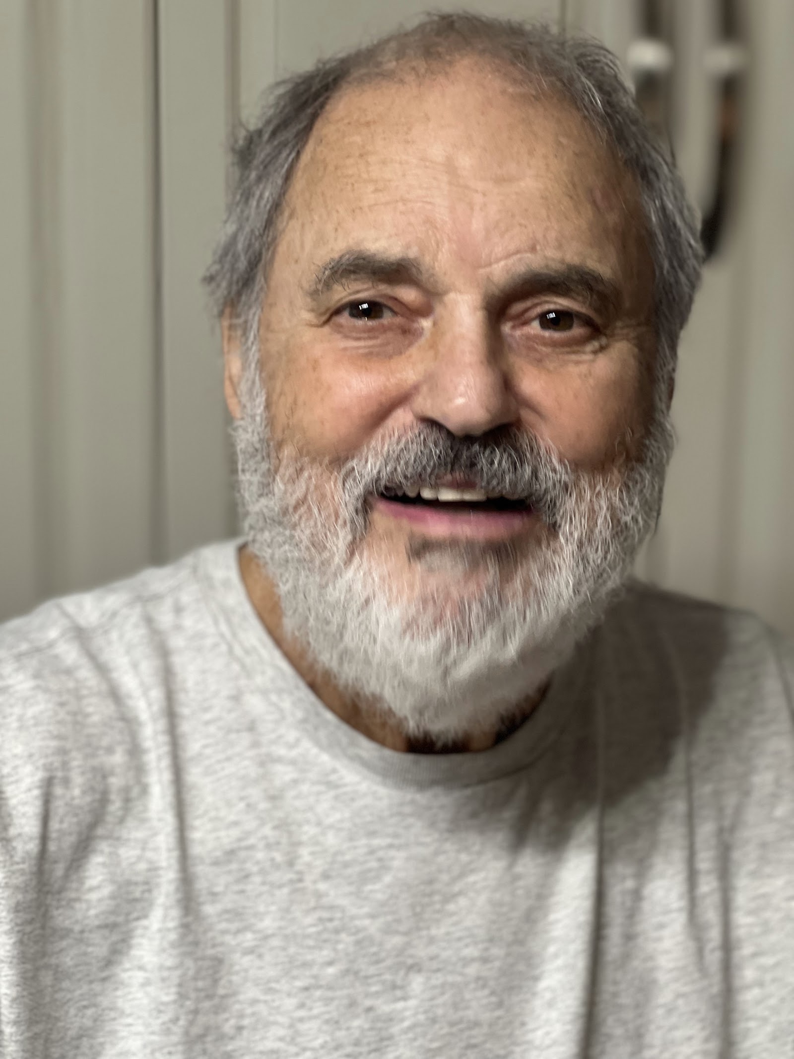 Morris Norman smiling warmly